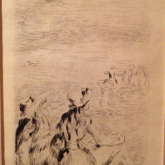 19th C. Renoir Etching - Picture 2 of 4